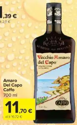 Carrefour Amaro Del Capo Caffo offerta
