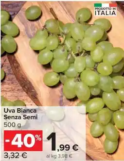 Carrefour Uva bianca senza semi offerta