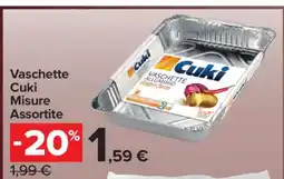 Carrefour Vaschette Cuki Misure Assortite offerta