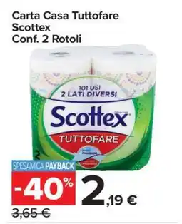 Carrefour CARTA CASA TUTTOFARE SCOTTEX offerta