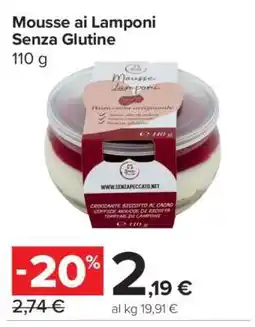 Carrefour Mousse ai Lamponi Senza Glutine offerta