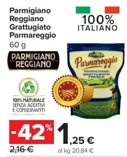 Carrefour Parmigiano Reggiano Grattugiato Parmareggio offerta