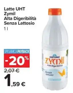 Carrefour Latte UHT Zymil Alta Digeribilità Senza Lattosio offerta