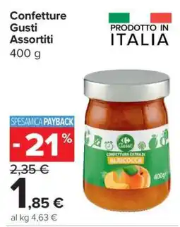 Carrefour Confetture Gusti Assortiti offerta