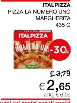 Coop ITALPIZZA PIZZA LA NUMERO UNO MARGHERITA 435 G offerta