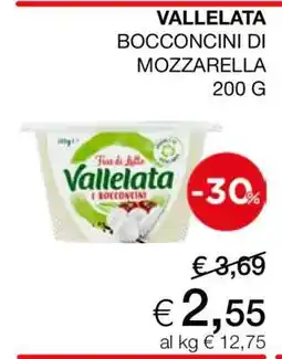 Coop VALLELATA BOCCONCINI DI MOZZARELLA 200 G offerta