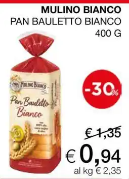 Coop MULINO BIANCO PAN BAULETTO BIANCO 400 G offerta