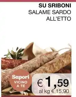 Coop SU SRIBONI SALAME SARDO offerta