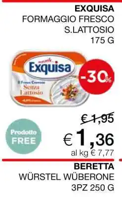 Coop EXQUISA FORMAGGIO FRESCO S.LATTOSIO offerta
