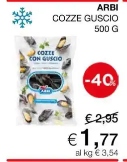 Coop ARBI COZZE GUSCIO offerta