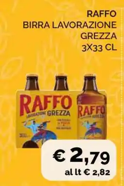 Coop RAFFO BIRRA LAVORAZIONE GREZZA 3X33 CL offerta