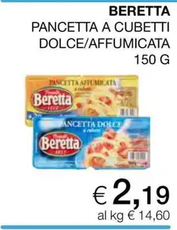Coop BERETTA PANCETTA A CUBETTI DOLCE/AFFUMICATA 150 G offerta