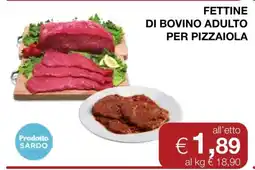 Coop Fettine di Bovino Adulto per Pizzaiola offerta