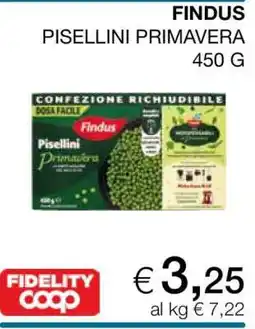 Coop Findus Pisellini Primavera offerta