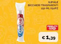 Coop ILIP KLE BICCHIERI TRASPARENTI offerta