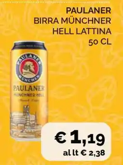 Coop PAULANER BIRRA MÜNCHNER HELL LATTINA offerta