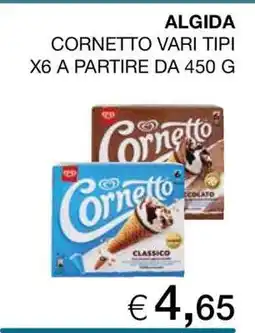 Coop ALGIDA CORNETTO VARI TIPI offerta