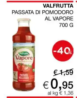 Coop Valfrutta Passata di Pomodoro al Vapore offerta