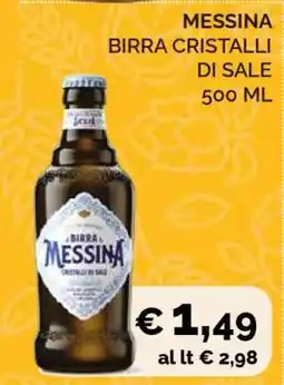 Coop MESSINA BIRRA CRISTALLI DI SALE 500 ML offerta