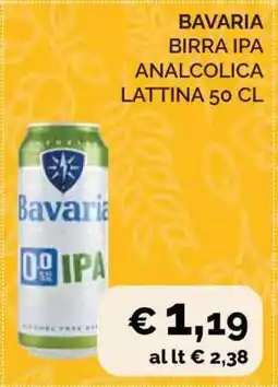 Coop BAVARIA BIRRA IPA ANALCOLICA LATTINA 50 CL offerta
