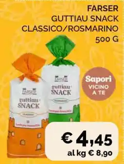 Coop FARSER GUTTIAU SNACK CLASSICO/ROSMARINO offerta