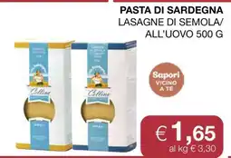 Coop PASTA DI SARDEGNA offerta