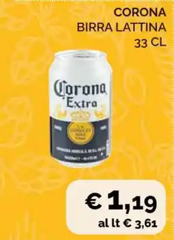 Coop CORONA BIRRA LATTINA offerta
