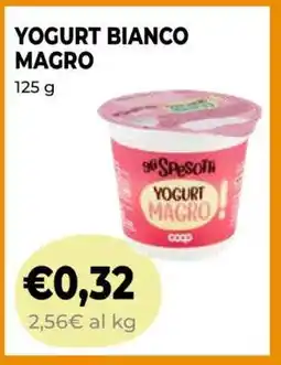 Coop YOGURT BIANCO MAGRO offerta