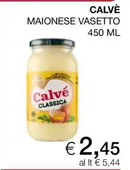 Coop CALVÈ MAIONESE VASETTO offerta
