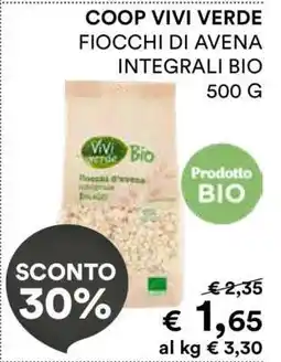Coop COOP VIVI VERDE FIOCCHI DI AVENA INTEGRALI BIO offerta