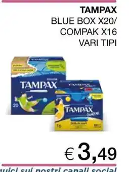 Coop Tampax offerta
