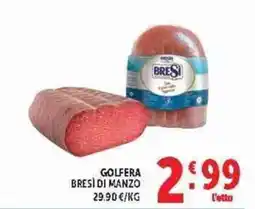 Deco Supermercati Golfera Bresì di Manzo offerta