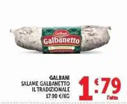 Deco Supermercati Salame Galbanetto il tradizionale offerta