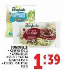 Deco Supermercati Bonduelle carta delle insalate gustosa offerta