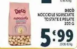 Deco Supermercati Decò nocciole sgusciate offerta