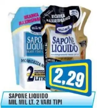 Punto Vigas Sapone liquido mil mil offerta