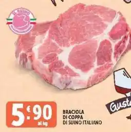 Deco Supermercati Braciola di coppa di suino italiano offerta