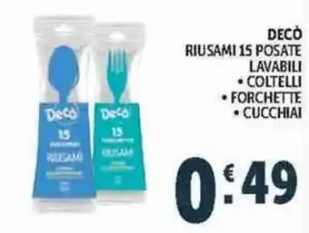 Decò riusami posate lavabili