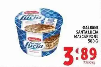 Deco Supermercati Galbani Santa Lucia Mascarpone offerta