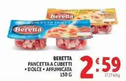 Deco Supermercati Beretta pancetta a cubetti offerta