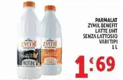 Deco Supermercati Parmalat Zymil Benefit Latte UHT Senza Lattosio offerta