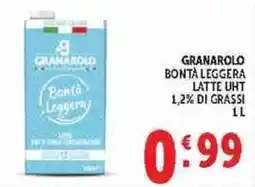 Deco Supermercati Granarolo Bontà Leggera Latte UHT offerta