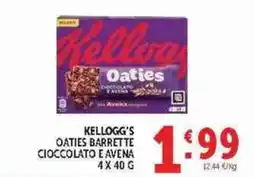 Deco Supermercati Kellogg's Oaties Barrette Cioccolato e Avena offerta