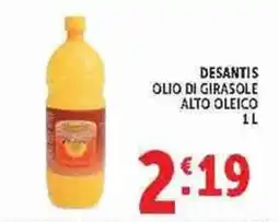Deco Supermercati Desantis olio di girasole alto oleico offerta