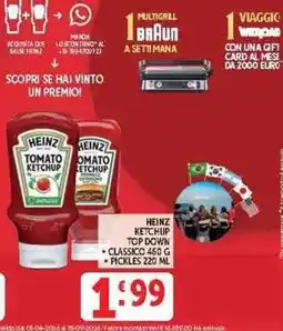 Deco Supermercati Heinz ketchup top down offerta