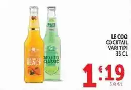 Deco Supermercati Le Coq cocktail vari tipi offerta