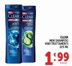 Deco Supermercati Clear men shampoo vari trattamenti offerta