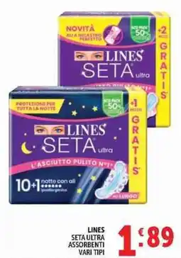 Deco Supermercati Lines Seta Ultra assorbenti offerta