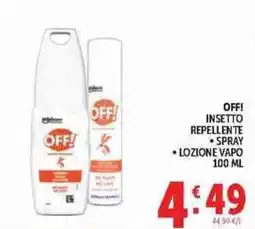 Deco Supermercati OFF! insetto repellente offerta