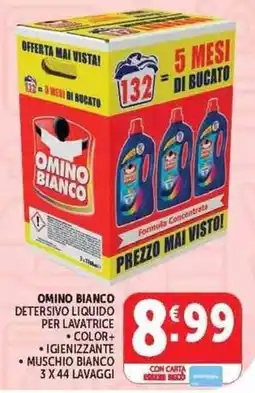Deco Supermercati Omino Bianco Detersivo Liquido per Lavatrice offerta